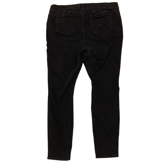 Torrid Bombshell Skinny Distressed Black Denim Jeans, Women’s Plus Size 22T - Picture 4 of 7